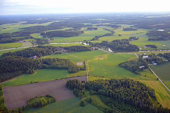 Peltomaisema ilmakuva